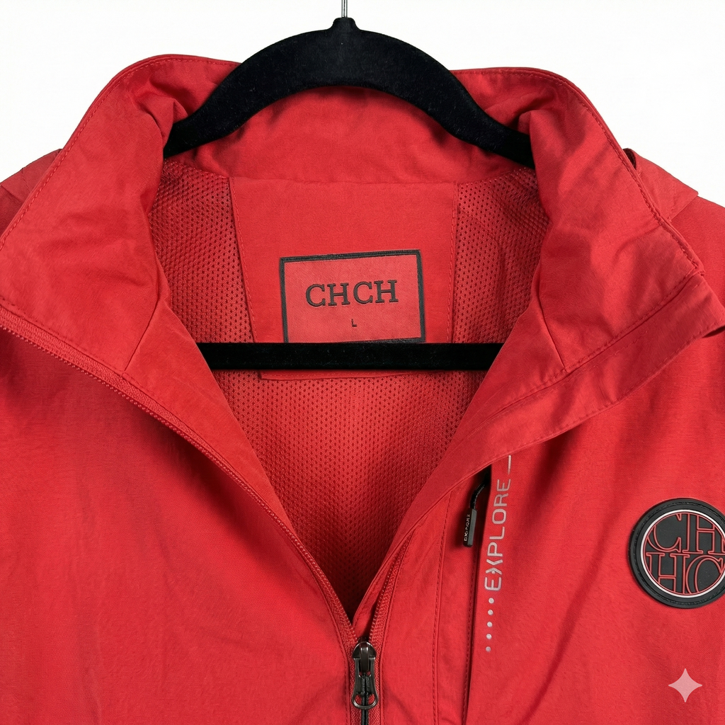 Chamarra Rompevientos Carolina Herrera Roja